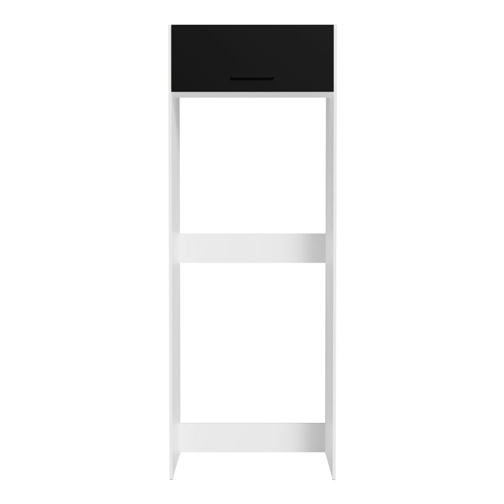 Mueble para Empotrar Heladera 1 Puerta Abatible Blanco/Negro Agata Madesa