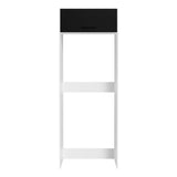 Mueble para Empotrar Heladera 1 Puerta Abatible Blanco/Negro Agata Madesa