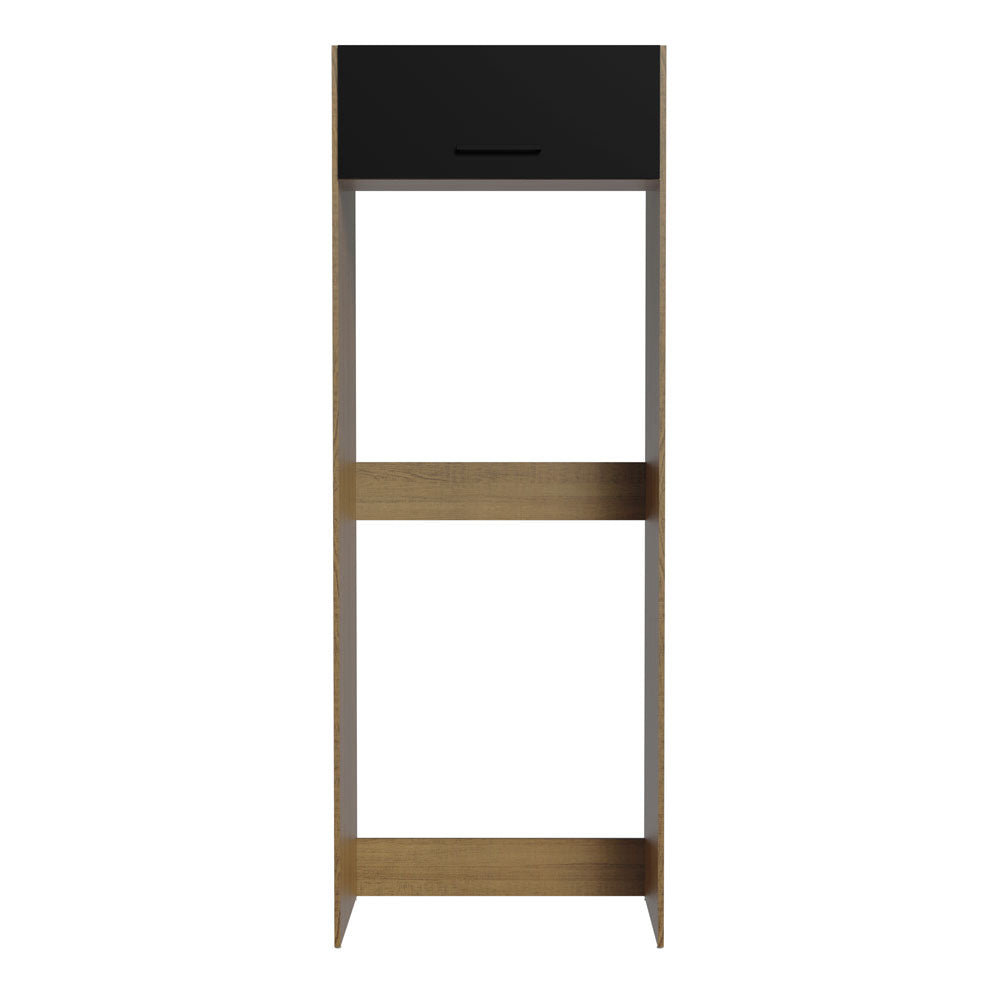 Mueble para Empotrar Heladera 1 Puerta Abatible Marrón/Negro Agata Madesa