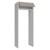 Mueble para empotrar Heladera 83 cm 1 Puerta Abatible Blanco/Crema Vik Madesa