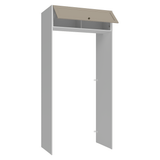 Mueble para empotrar Heladera 103 cm 1 Puerta Abatible Blanco/Crema Vik Madesa