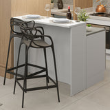 Isla de Cocina Barra desayunador y Bajo mesada 120 cm Lux