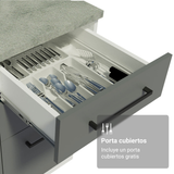Combo completo de Cocina con Cristalero Madesa Agata BB 01