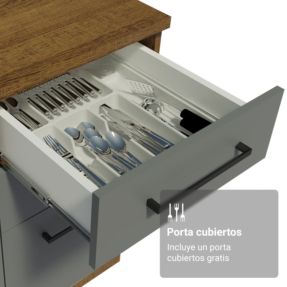 Combo completo de Cocina con Cristalero Madesa Agata MG