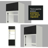 Combo completo de cocina 290cm Blanco/Negro Agata Madesa 02