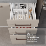Combo completo de Cocina con Cristalero 340 cm Madesa Agata BC 01