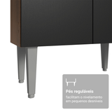 Combo completo de Cocina 220 cm Marrón/Negro Deli Madesa 02