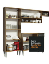 Combo de Cocina 137cm Sin Bacha de acero inoxidable Emilly Madesa 06 MN