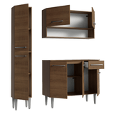Cocina Compacta 137 cm Emilly Rustic 012