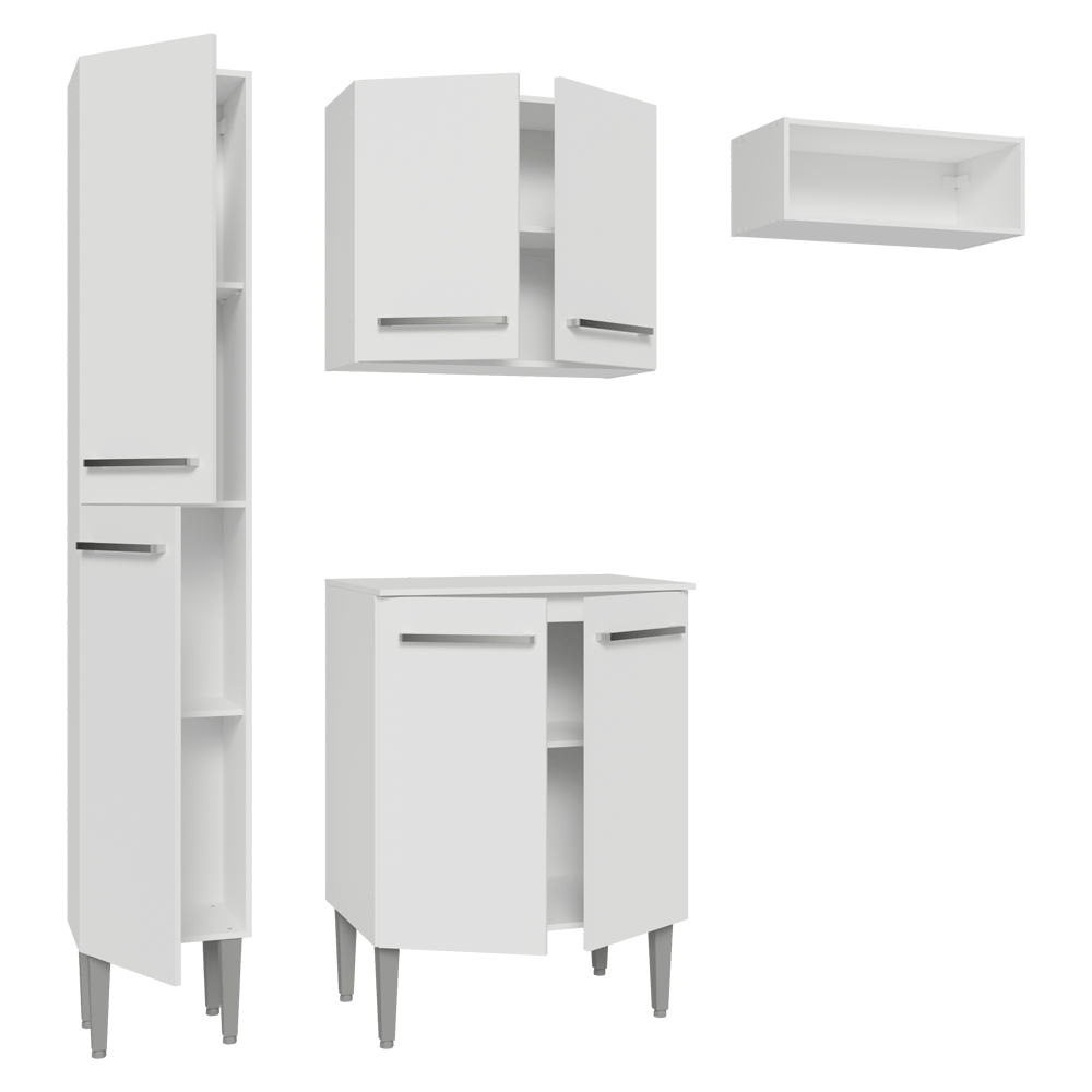 Cocina Compacta 156 cm Emilly Blanco 01
