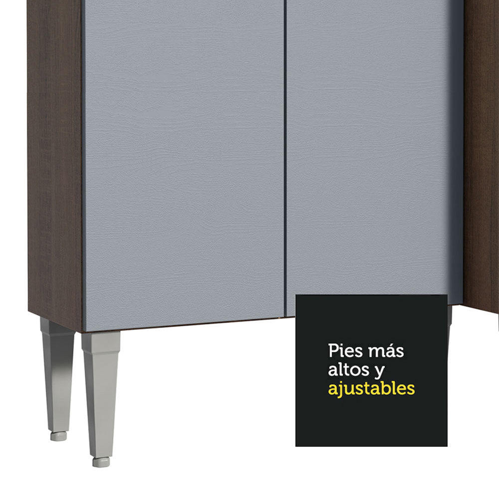 Cocin Compacta 229 cm Emilly Pop Marrón/Gris
