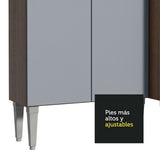Cocin Compacta 229 cm Emilly Pop Marrón/Gris
