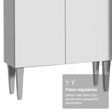 Combo completo de Cocina 293cm Blanco Emilly Madesa 01
