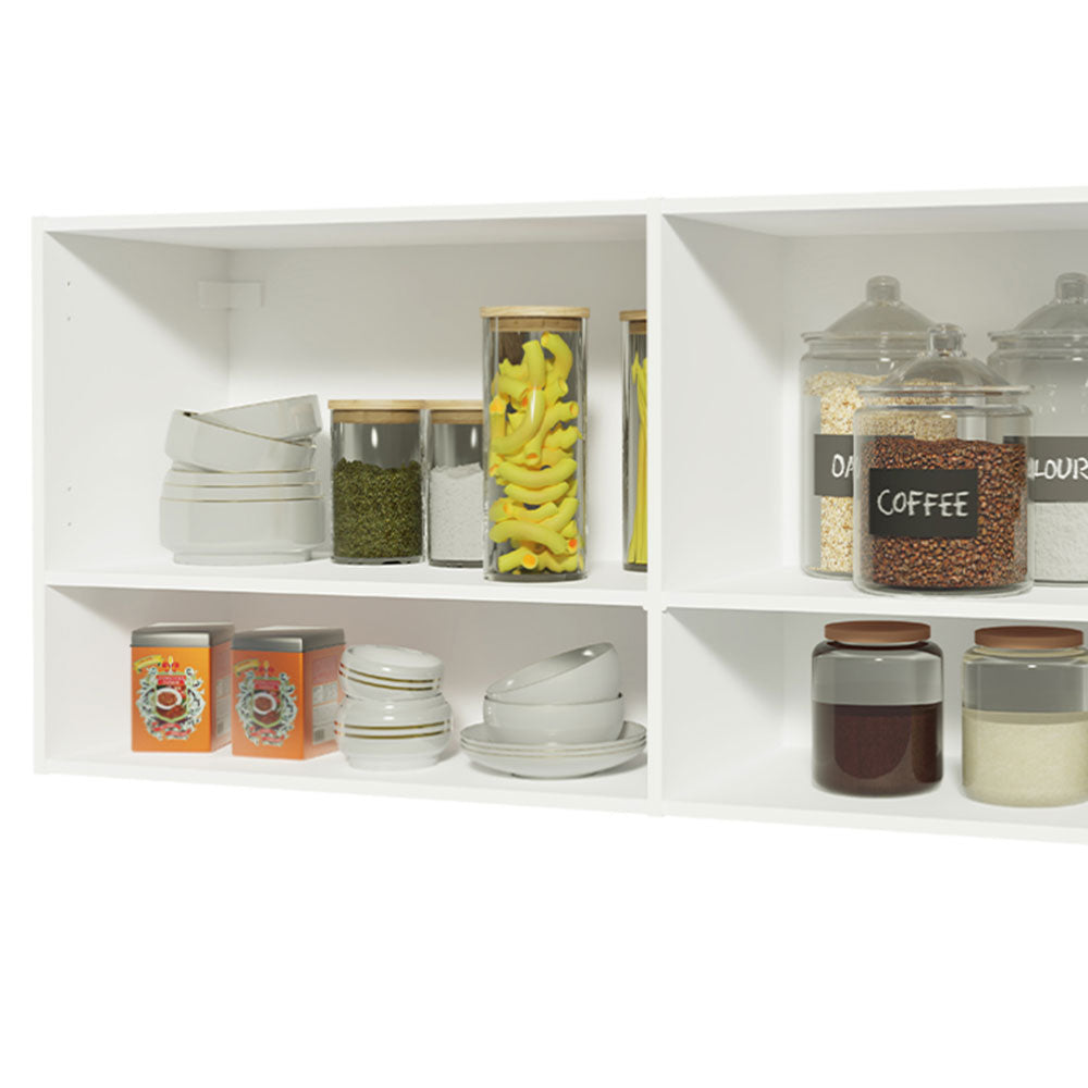 Alacena Cocina 120 cm 2 Puertas 2 Nichos Blanco para Cocina Madesa