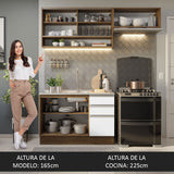 Combo de Cocina Madesa Glamy 200cm MB 08