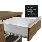 Combo completo de Cocina 260 cm 6 Puertas 2 Cajones Sin Mesada Marrón Glamy Madesa 05