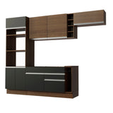 Combo completo de Cocina Madesa Glamy 290cm Marrón/Negro/Marrón 14