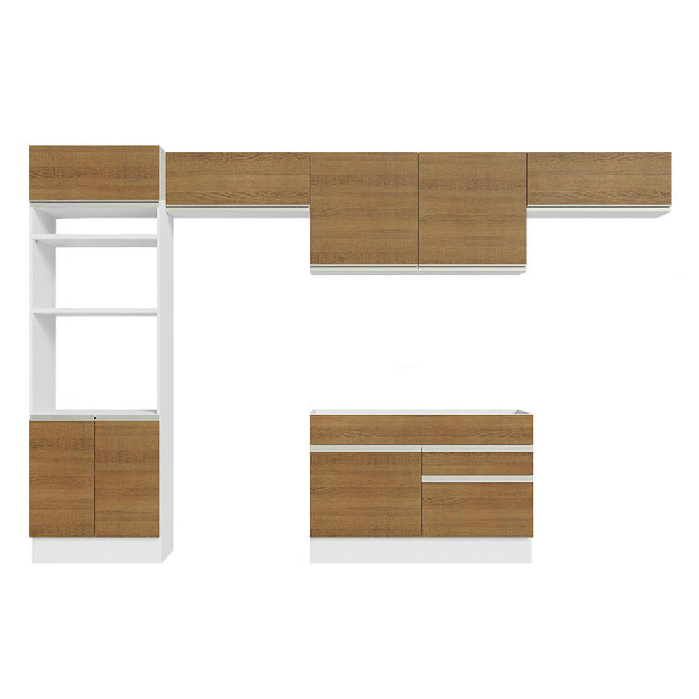 Combo completo de Cocina Madesa 350cm Glamy 01 - Blanco