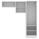 Kit Lavadero Madesa Acordes 100% MDF con 2 Alacenas y Despensero Blanco Brillante