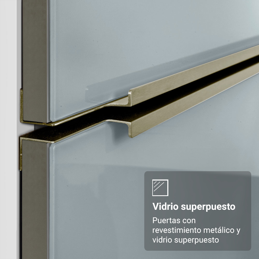 Combo de Cocina con Cristalero 190 cm Madesa Lux BG 02