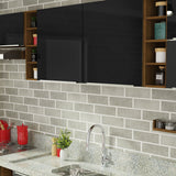 Combo completo de Cocina 300cm Marrón/Negro Lux da Sabrina Madesa