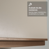 Cocina Compacta 160 cm Sin Patas Nice Crema 02