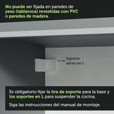 Combo Completo de Cocina Flotante 300 cm Gris Nice Madesa 07