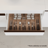 Cocina Compacta 190 cm Reims Blanco 04
