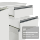 Cocina Compacta 180 cm Smart 100% MDF Blanco 03