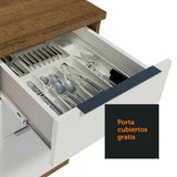 Combo Completo de Cocina 330 cm Marrón/Blanco Stella Madesa 07
