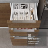 Combo completo de Cocina con Cristalero 340 cm Madesa Stella BM 01