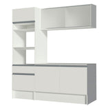 Combo completo de Cocina 180 cm, Blanco Topazio Pop