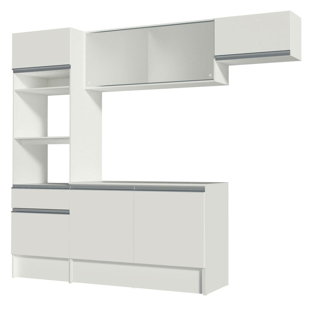 Combo completo de Cocina 240 cm Blanco Topazio