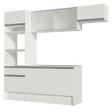 Combo completo de Cocina 240 cm Blanco Topazio