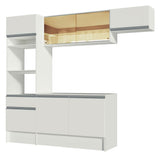 Combo completo de Cocina 240cm Blanco Diamante Madesa 02