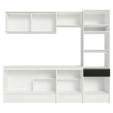 Combo Completo de Cocina 240 cm Blanco/Negro Topazio Madesa 05