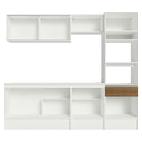 Combo completo de Cocina 240cm Blanco/Marrón Topazio 05