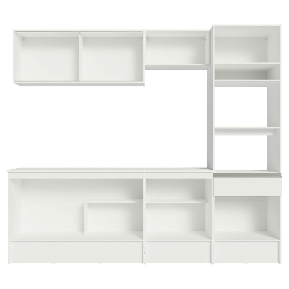 Combo completo de Cocina 240cm Blanco Diamante 06