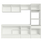 Combo completo de Cocina Topazio Diamante 240 cm 8 Puertas 1 Cajón (Con Mesada) Blanco Madesa