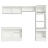 Combo completo de Cocina, 260cm, Blanco Topazio 01