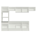 Combo Completo de Cocina 300 cm 9 Puertas 1 Cajón con Mueble para Horno y Microondas Blanco Topazio Madesa