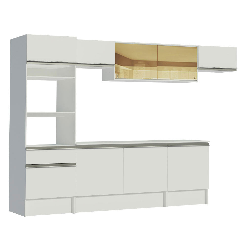 Combo completo de Cocina 300cm Blanco Diamante Madesa 02