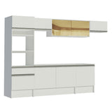Combo completo de Cocina 300cm Blanco Diamante Madesa 02