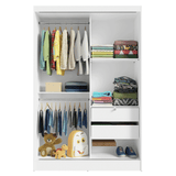 Kit Dormitorio Infantil Madesa Placard y Chifonier 6 Cajones BB
