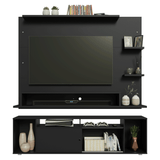 Rack con Panel para TV hasta 60 Pulgadas 180 cm Negro Cancun Madesa