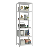 Mueble/Estante de Oficina Multiusos, 59 cm, 5 Baldas, Blanco