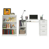Escritorio Madesa Alaska + Biblioteca 6907 Blanco