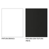 Bajo Mesada Multiuso 120cm 2 Puertas 3 Cajones Blanco/Negro Agata Madesa