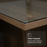Juego de Comedor con Mesa y 4 Sillas Madesa Zion MN 01