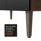 Kit para Lavadero 235 cm 7 Puertas 3 Nichos Abiertos Marrón/Negro Madesa